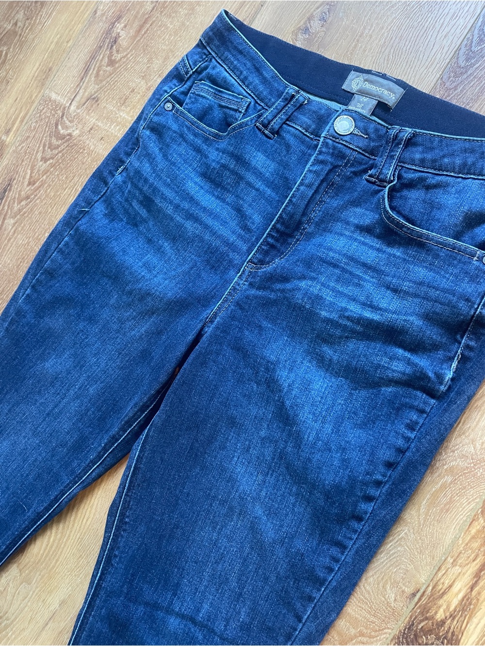 Democracy AB Technology Dark Blue Bootcut Jeans - Picture 3 of 8